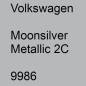 Preview: Volkswagen, Moonsilver Metallic 2C, 9986.